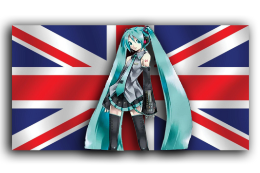 HATSUNE MIKU FLAG UNITED KINGDOM